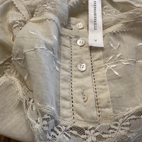 STEPHANIE VAILLE PARIS DELICATE BUTTON-UP CAMISOLE SZ S - Picture 11 of 12